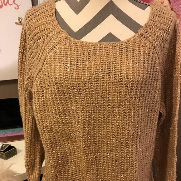 plus size gold sweater